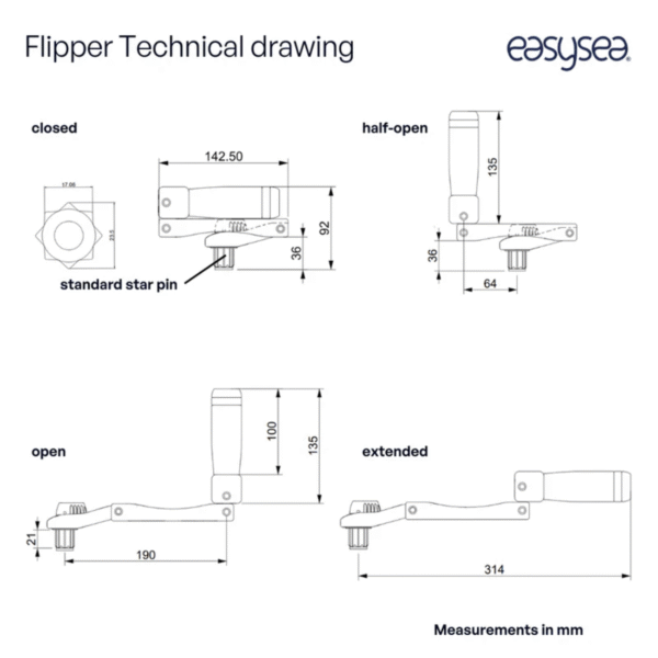 Flipper™ - Kokkupandav vintsivänt 8 tolli (20 cm) - Image 9